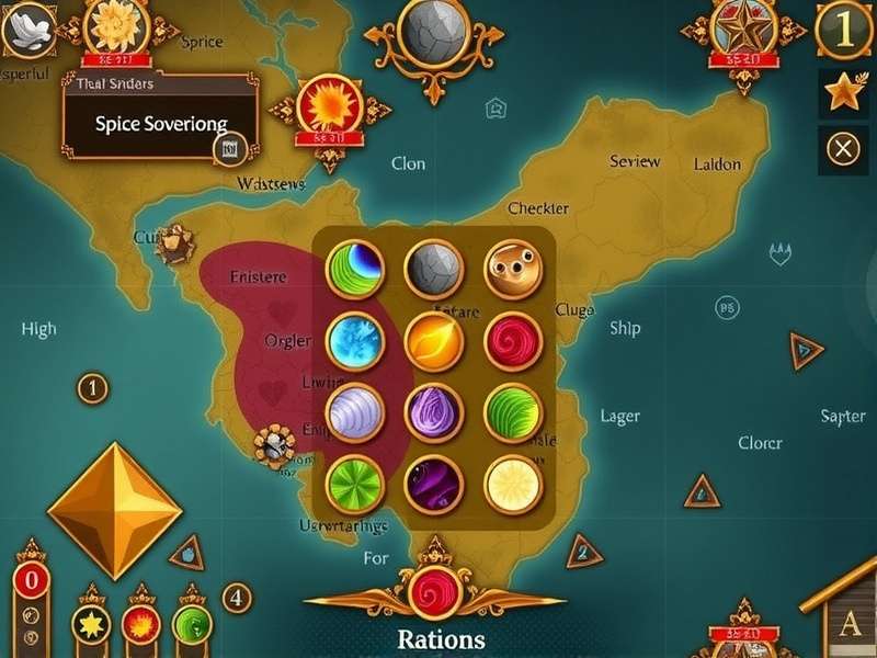 Spice Sovereign Game Interface