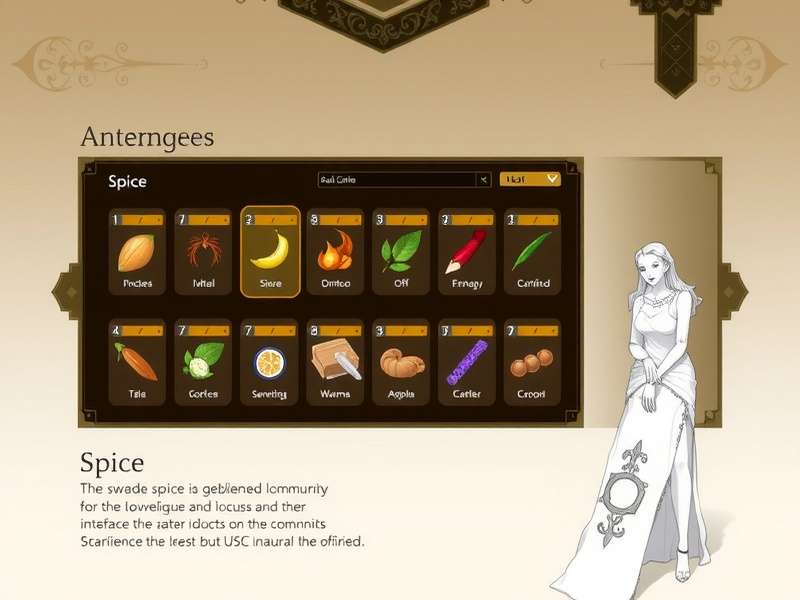 Spice Trading Interface in Spice Sovereign